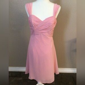 Alfred Angelo Wide Strap Pink Dress